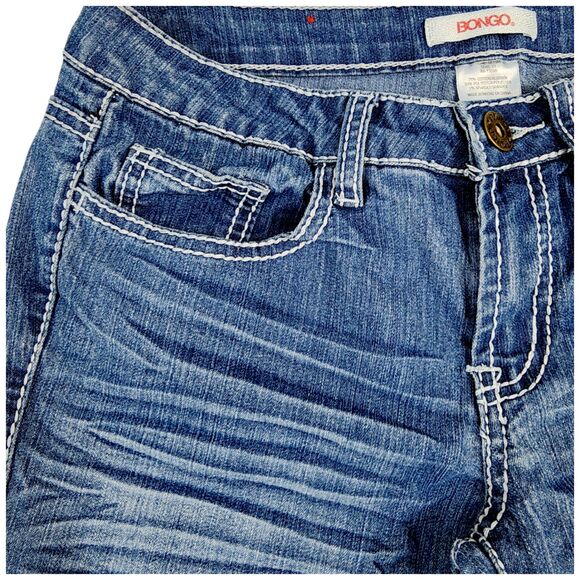 Bongo Vintage Jeans-SIZE 5 JUNIOR- Low Rise Flare Jeans Y2K - Picture 7 of 14